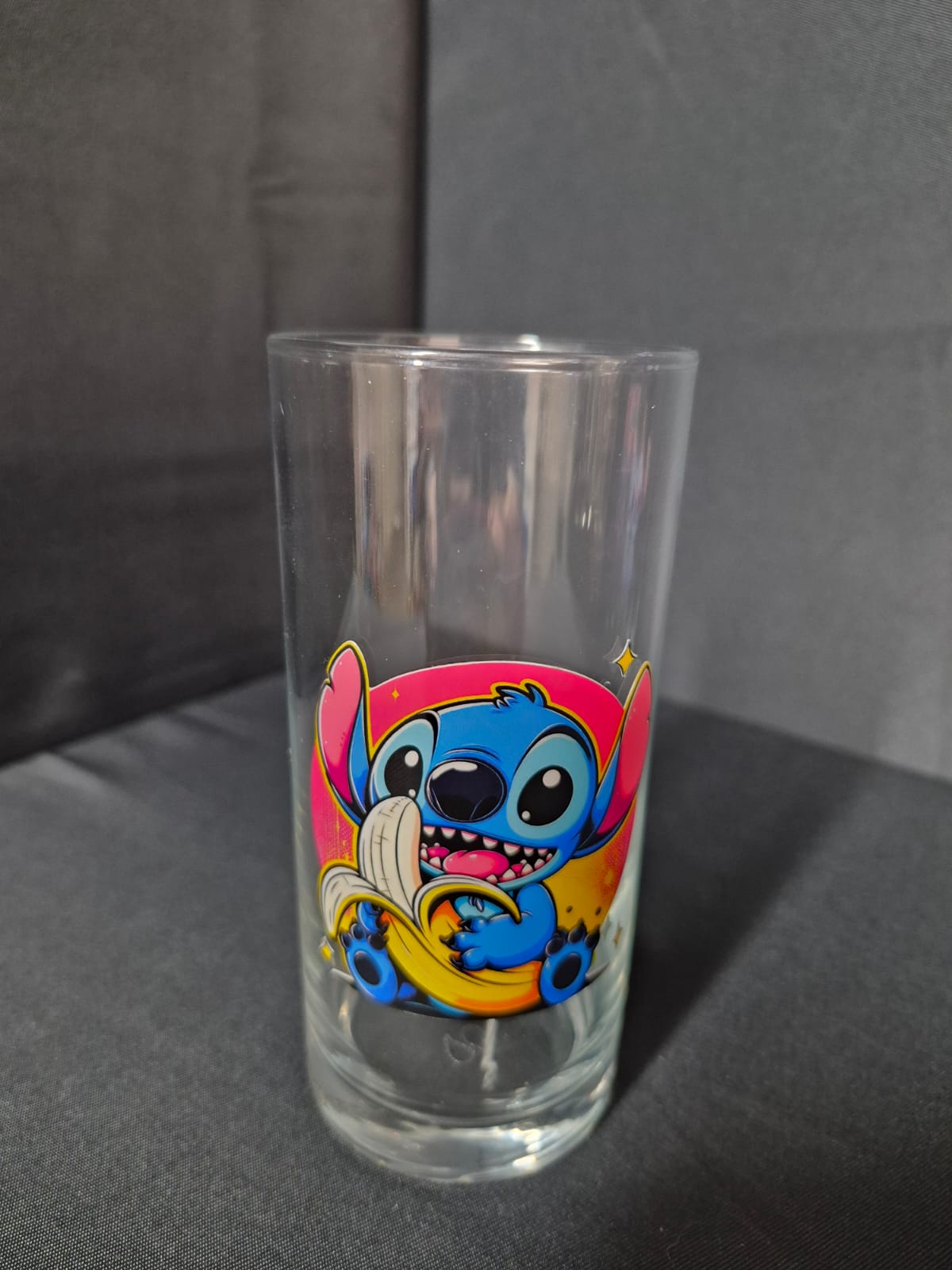 Verre personnalisé Stitch avec sticker amusant, idée cadeau