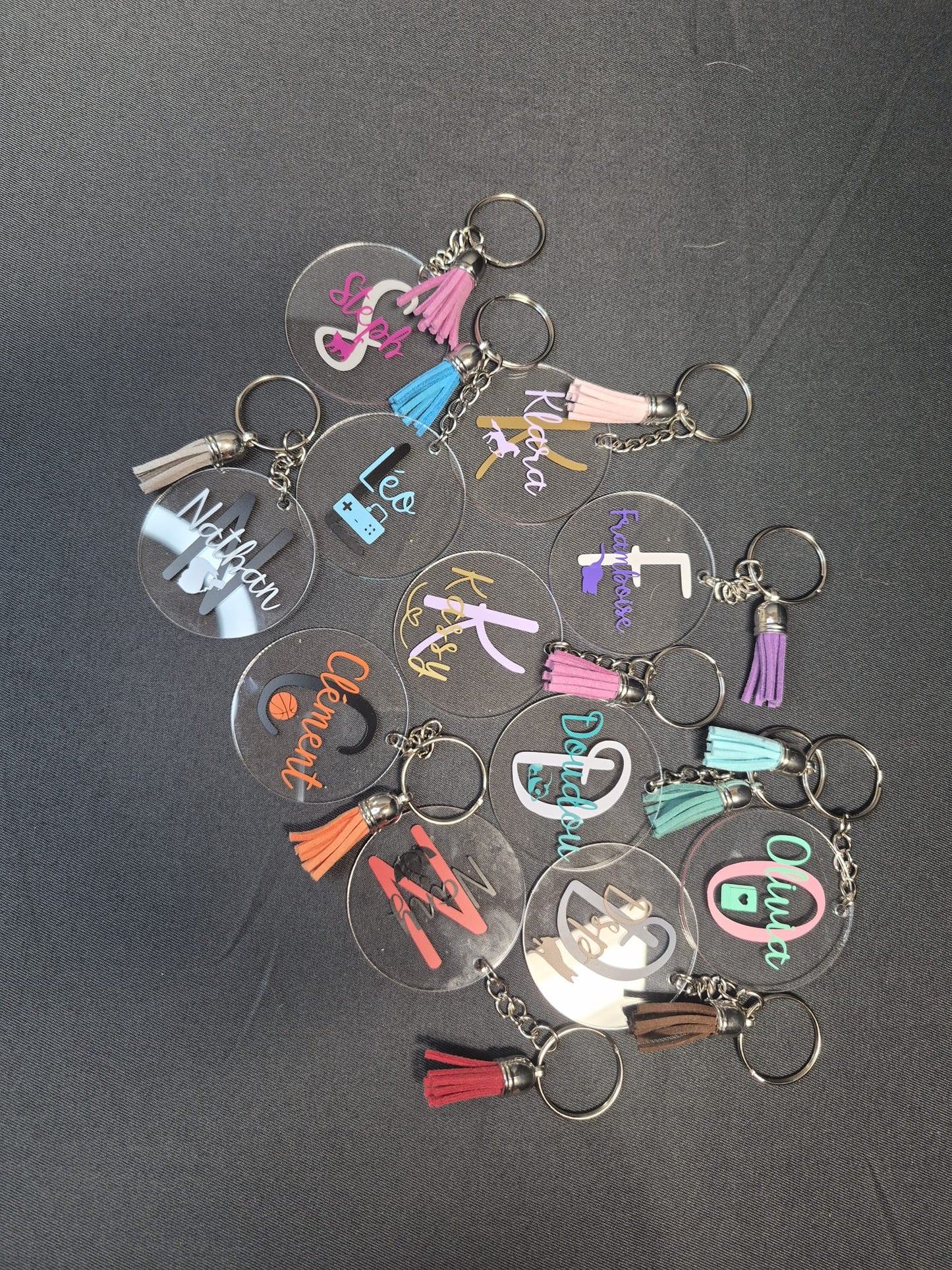 Porte-clés prénom personnalisé