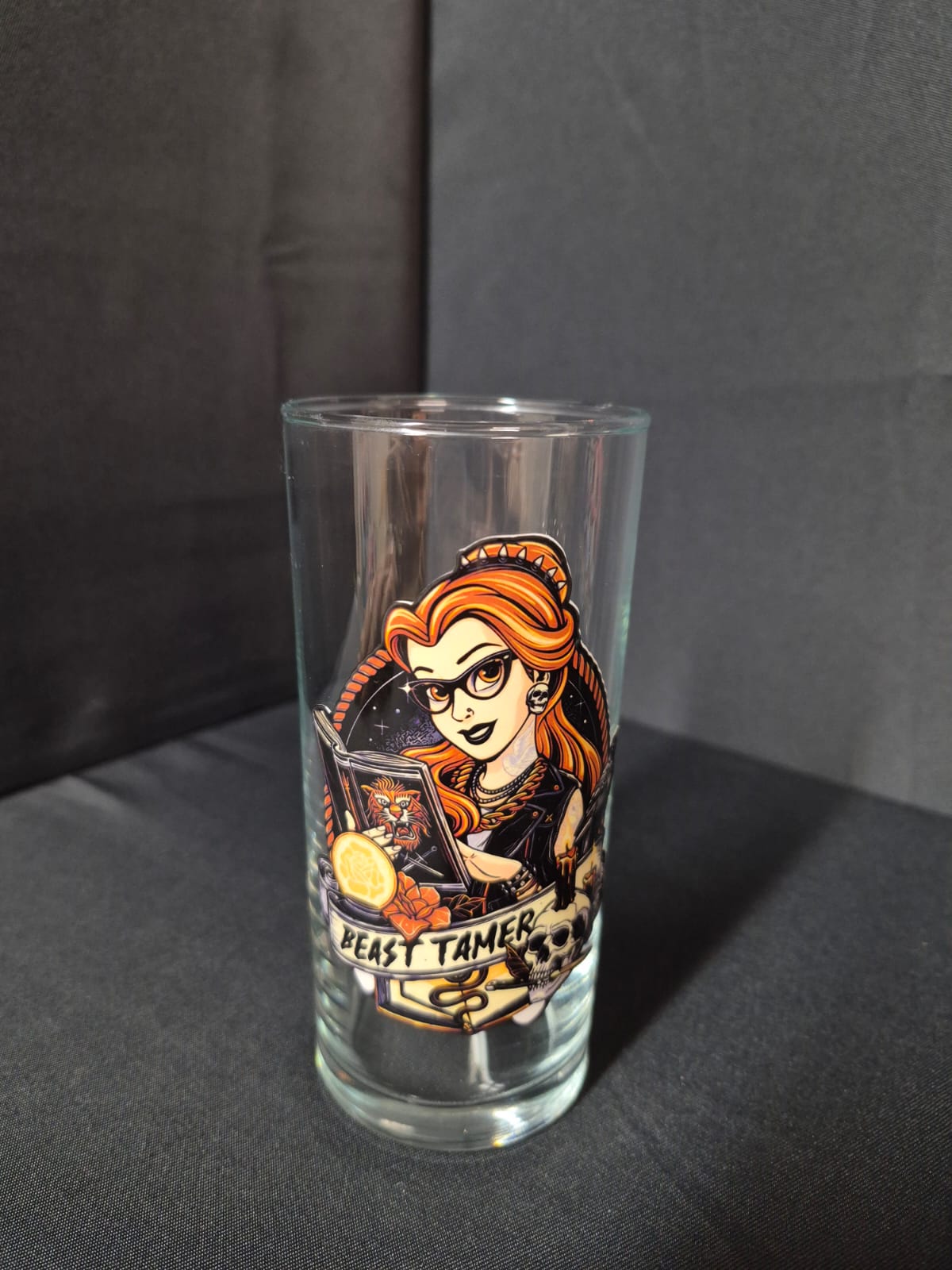 Verre personnalisé Princesses Rock Beast Tamer, sticker illustration rock